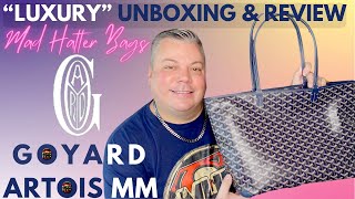 MY NEW GOYARD ARTOIS MM TOTE quotLUXURYquot UNBOXING amp REVIEW [upl. by Prospero716]