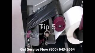 HOW TO Fix ribbon wrinkle thermal label printer [upl. by Aicilet]