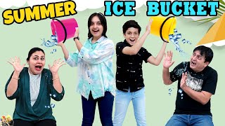 SUMMER ICE BUCKET  Family Comedy Challenge  Vacation Masti Gk Quiz  Aayu and Pihu Show [upl. by Stier322]