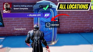 Destroy hiding places Fortnite Locations Chapter 3 [upl. by Araeit]