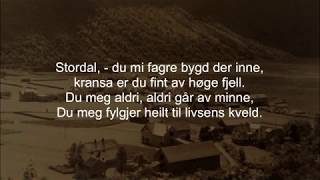 Stordalssongen med tekst [upl. by Ahsiryt667]