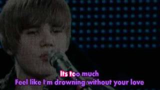 Justin Bieber  Overboard KaraokeHQ [upl. by Rebeka]