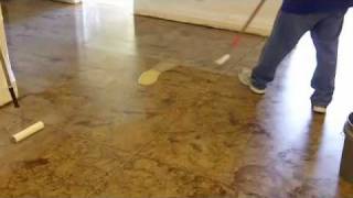 Do it yourself concrete staining How to stain concrete floors [upl. by Rugg738]