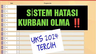 Yks 2024 Tercihlerinde Sistemsel Hata‼️MUTLAKA KONTROL ET yks2024 2024yks [upl. by Eila]