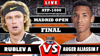 🔴LIVE Rublev vs Auger Aliassime  WTA Madrid 2024 FINAL LIVE Tennis  AO tennis gameplaytennis [upl. by Lux]