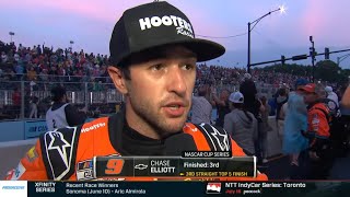 CHASE ELLIOTT KYLE LARSON POST RACE INTERVIEWS  2023 GRANT PARK 220  2023 NASCAR CUP SERIES [upl. by Ayekim]