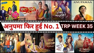 Top Show of the Week BARC TRP Week 35 Revealed This Show is the New No1 [upl. by Tare526]