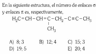 ENLACES QUIMICOSPREGUNTA RESUELTA EXAMENADMISIONUNIVERSIDADSAN MARCOS [upl. by Roma879]