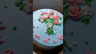 A Beautiful And Elegant Floral Cake For Loved Ones❤️🥰🌸 shortsfeed cake youtubeshorts viral [upl. by Atal]