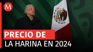 AMLO anuncia que precio de la harina de maíz no aumentará en 2024 [upl. by Kraft]