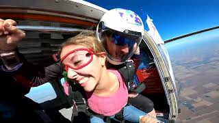 Madison Tyler  Tandem Skydive at Skydive Indianapolis [upl. by Netsirk441]