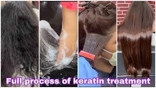 Full details process of keratin treatmenttutorialstep by step LuxlissGlobal keratinCadiveu [upl. by Llirrehs]