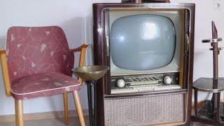 Graetz Kurfürst F 3711960  Historical TV  historischer Fernseher [upl. by Ellenaej]