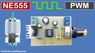 PWM DC Motor Speed Controller using NE555  PCB  Schematic [upl. by Nerrad]