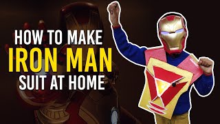 How to make Iron Man Suit for Kids  हिंदी में  Best out of Waste  Easy DIY Cardboard Craft Ideas [upl. by Endys]