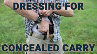 Practical tips to dress for carrying a concealed gun [upl. by Onairelav]