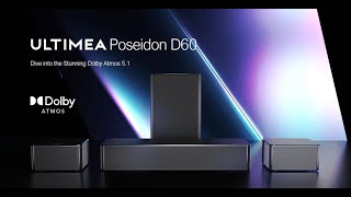 ULTIMEA Poseidon D60  Soundbar TV 51 con Dolby Atmos [upl. by Gnoh193]