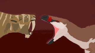 battle of Prehistorica dinosaurs Episode 3 Utahraptor Vs Smilodon [upl. by Toomay]