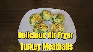 Air Fryer meatballs recipe  Turkey meatballs recipe [upl. by Ynots421]