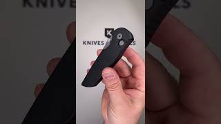 Pro Tech TR 3 Integrity INT101 S35VN Stonewashed Solid Black Manual pocket knife [upl. by Aksoyn]