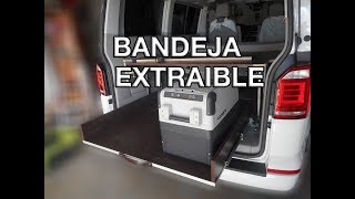 CAMPERIZAR FURGONETA  Montaje Bandeja Extraible [upl. by Oulman]