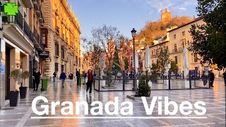 Sunny Day Exploring Granada  Elvira Street to Paseo de los Tristes Adventure [upl. by Jacintha]