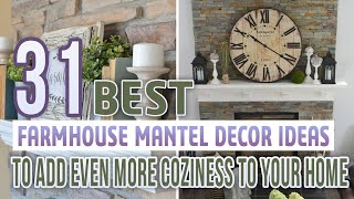 31 Best Farmhouse Mantel Decor Ideas To Add Even More Coziness To Your Home [upl. by Schofield]