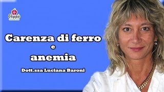 Carenza di ferro e anemia  Dottssa Luciana Baroni [upl. by Llerrot340]