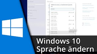 Windows 10 Sprache ändern ✅ Tutorial [upl. by Adnaral760]