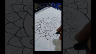 Mandala art for beginners  Ganesh Mandala art 🙏 youtubeshorts shorts ganeshchaturthi short [upl. by Ecyak]