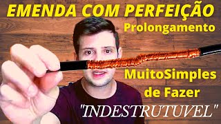 APRENDA Como Emendar CABOS ELÉTRICOS Emenda de prolongamento PASSO A PASSO [upl. by Ecineg]