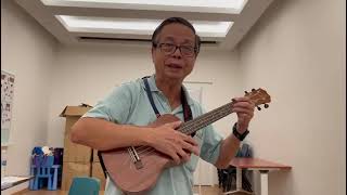 Ukulele plucking and strumming to Beguine beat [upl. by Reinert]