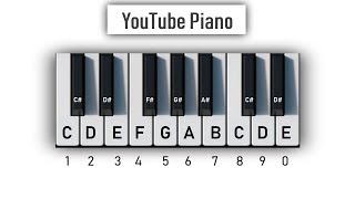 YouTube Piano  Play It With Your Computer Keyboard [upl. by Pucida]