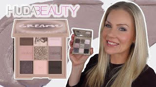 NEW HUDA BEAUTY CREAMY OBSESSIONS EYESHADOW PALETTE in GREIGE [upl. by Eirruc389]