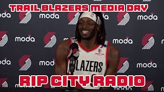 Jerami Grant  Trail Blazers media day [upl. by Nathalie]