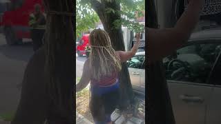 girl gets car towed in bronx comedy bronx cartowing [upl. by Aisatsanna]