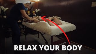 Relaxing Full Body Massage No Talking  Male to Male Massage Spa ASMR [upl. by Ennahgem687]