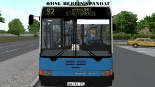 OMSI BerlinSpandau 1989 Маршрут 92 [upl. by Ahsahs]