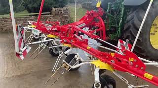 Pottinger HIT 680 6 Rotor Tedder DampA Kidd LTD wwwdandakiddcouk [upl. by Sluiter963]