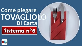 Come piegare tovaglioli di carta per la cena di Natale [upl. by Aitetel]