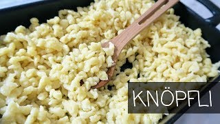 How to make Knöpfli small Dumplings Pasta [upl. by Grange]