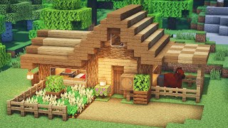 Minecraft How to Build a Small Survival House 1 [upl. by Diver]