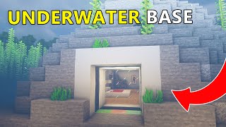 The Most SAFEST Secret Underwater Base in Minecraft [upl. by Marlene950]