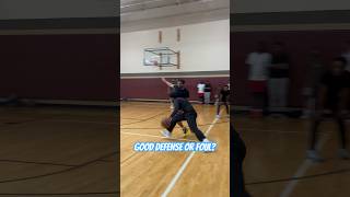 GOOD DEFENSE OR FOUL foryou basketballshorts youtube shorts subscribe clamps basketball [upl. by Sexela849]