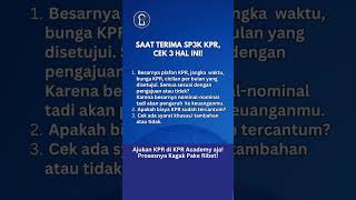 KPR Disetujui tipskpr shorts tipsproperti kprbank banking kprbca rumahkpr tips properti [upl. by Anerda]