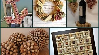 Best DIY Wine Cork Ideas  Recycled Home Decor [upl. by Wyck399]