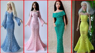 Free Crochet doll Dresses Patterns [upl. by Shanahan]