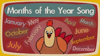 Months of the Year Song  Song for Kids  The Singing Walrus [upl. by Drummond]