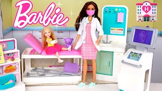 Barbie Dolls Fast Care Clinic Pretend Play  Titi Toys amp Dolls [upl. by Airotkciv]