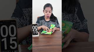 50 SECOND Soya Sticks Challenge  Eating CHALLENGE 🤑shorts ytshorts ashortaday Haldirams [upl. by Marvin133]